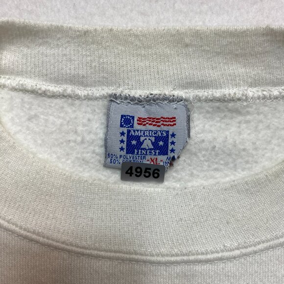 Vintage Stanford University Sweatshirt Men's XL White Graphic Pullover 80s 90s - Picture 10 of 14